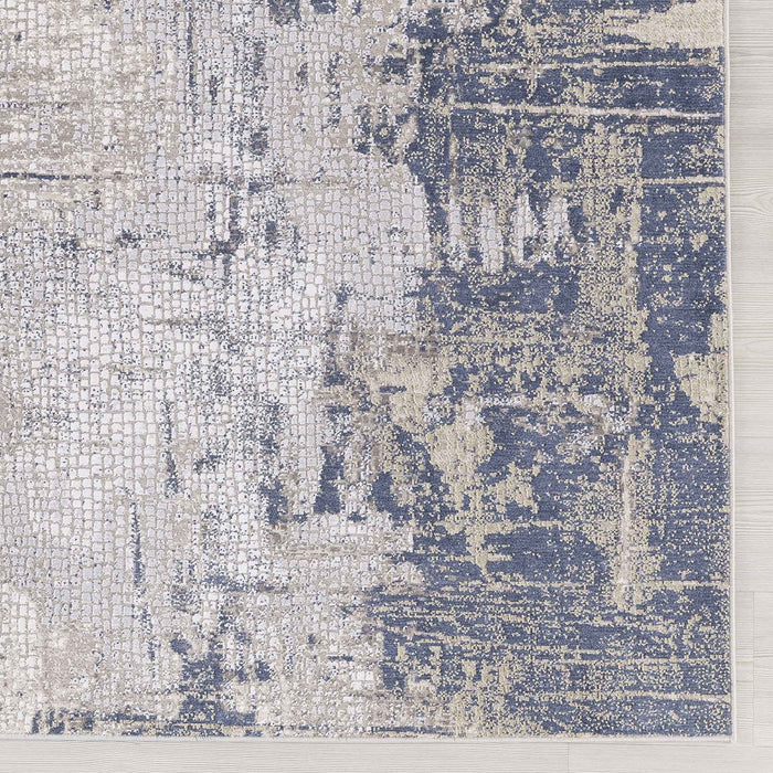 Uttermost 71504-8 Rug, Beige, Indigo Blue, And Light Gray
