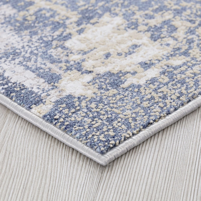 Uttermost 71504-9 Rug, Beige, Indigo Blue, And Light Gray