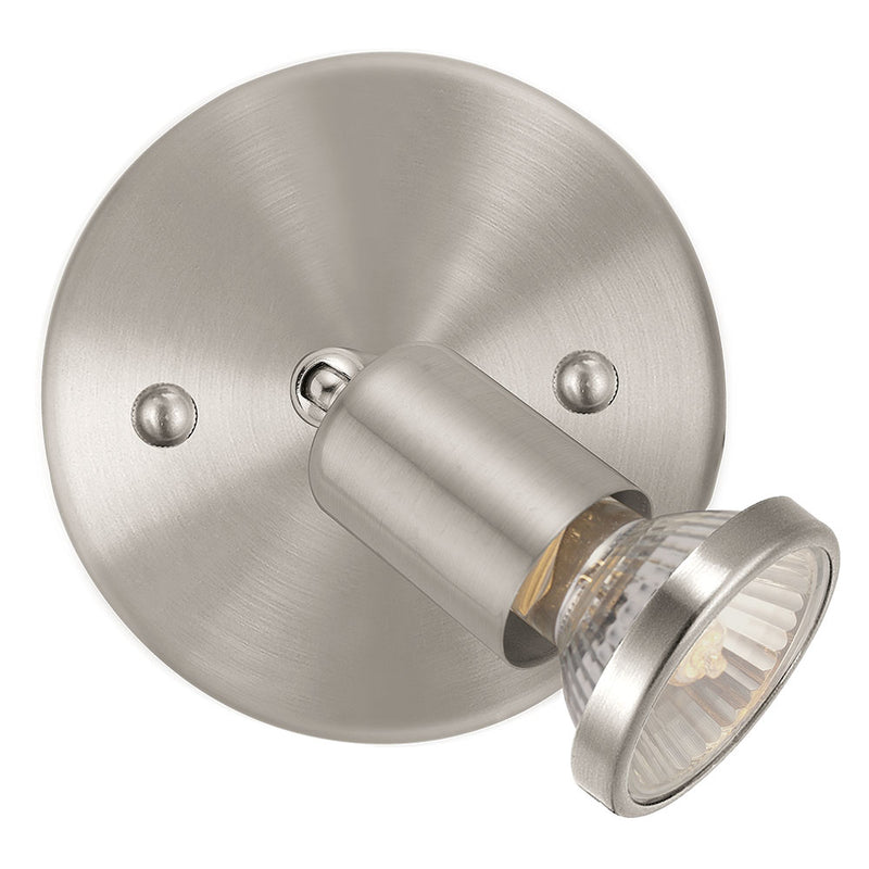 Eglo USA 200775A One Light Wall Track Mount, Matte Nickel