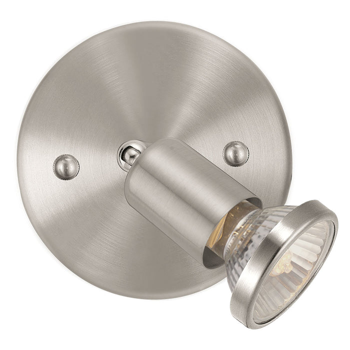 Eglo USA 200775A One Light Wall Track Mount, Matte Nickel