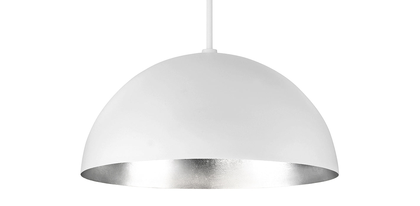 Modern Forms PD-55735-SL LED Pendant, Silver Leaf/White