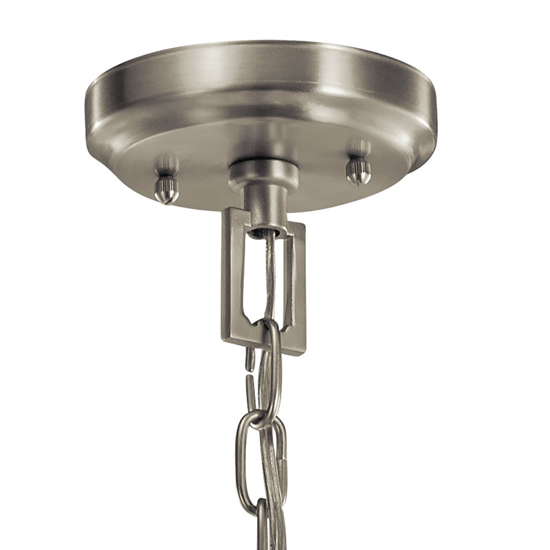 Kichler 42499NI Three Light Pendant, Brushed Nickel