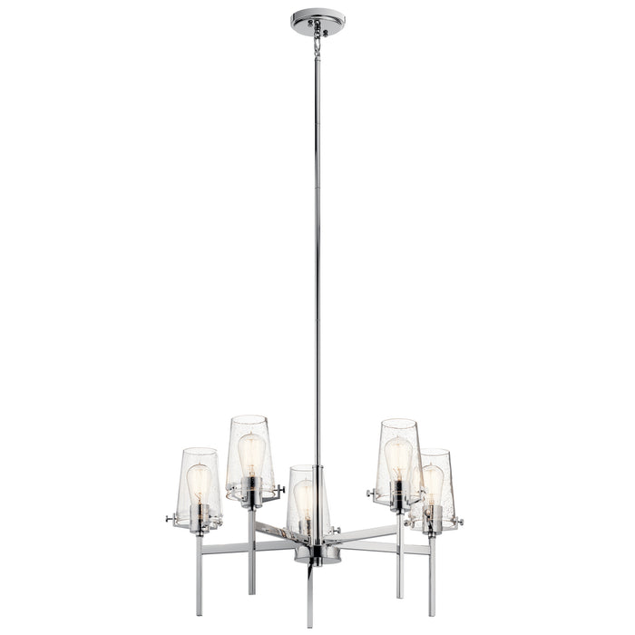 Kichler 43694CH Five Light Chandelier, Chrome