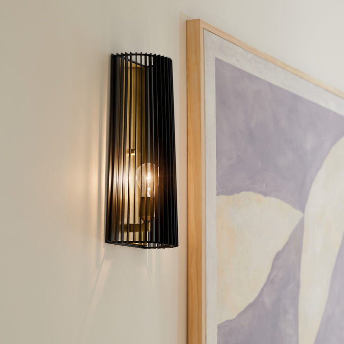 Kichler 44170BK One Light Wall Sconce, Black