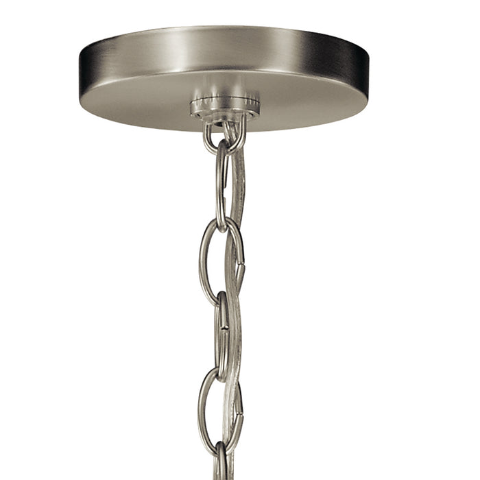 Kichler 44377NI Five Light Chandelier, Brushed Nickel