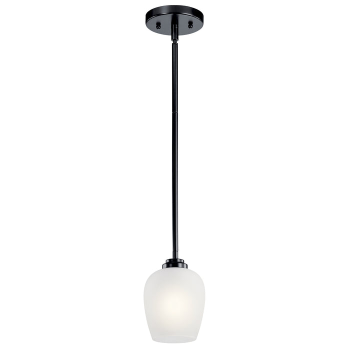 Kichler 44380BK One Light Mini Pendant, Black
