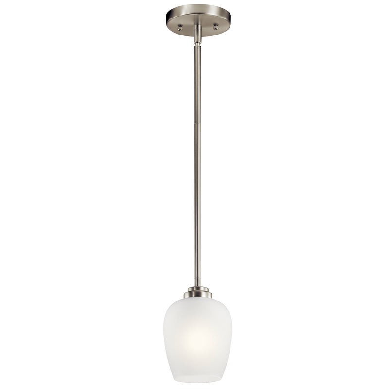 Kichler 44380NI One Light Mini Pendant, Brushed Nickel