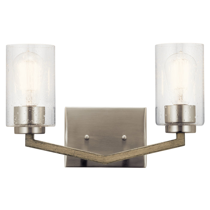 Kichler 45033DAG Two Light Bath, Distressed Antique Gray