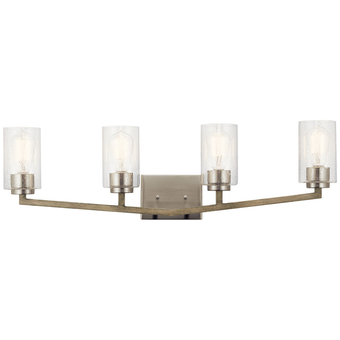 Kichler 45035DAG Four Light Bath, Distressed Antique Gray