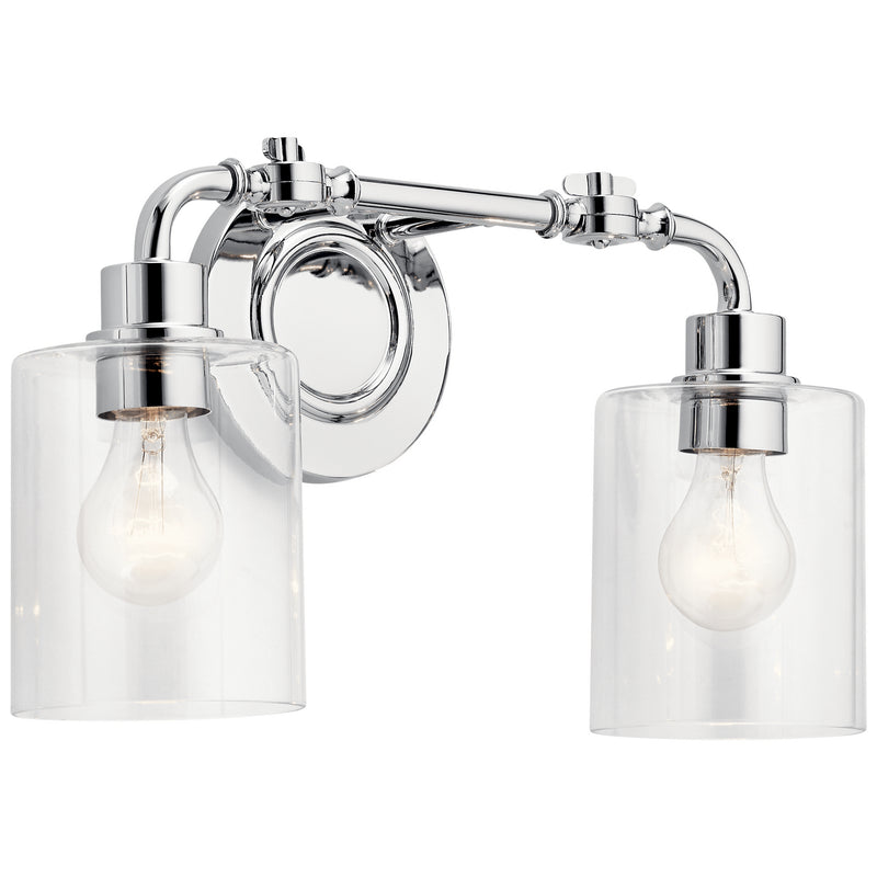 Kichler 45665CH Two Light Bath, Chrome