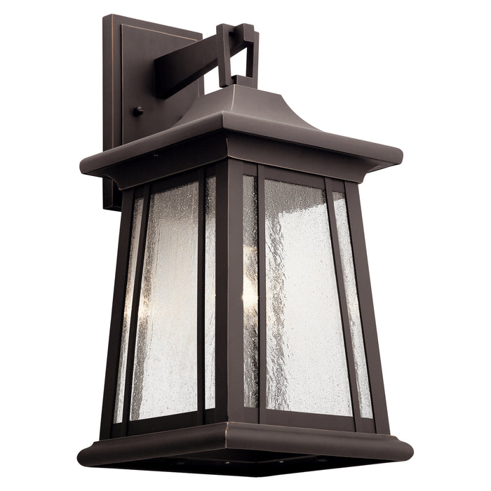 Kichler 49910RZ One Light Outdoor Wall Mount, Rubbed Bronze