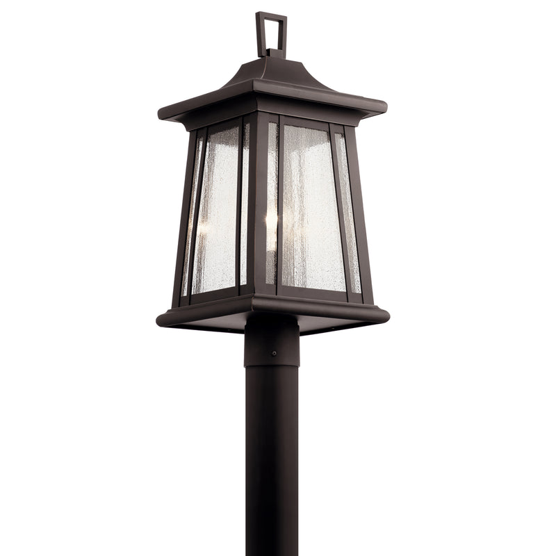 Kichler 49911RZ One Light Outdoor Post Mount, Rubbed Bronze