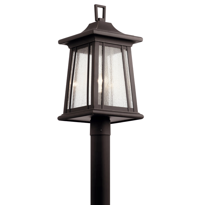 Kichler 49911RZ One Light Outdoor Post Mount, Rubbed Bronze