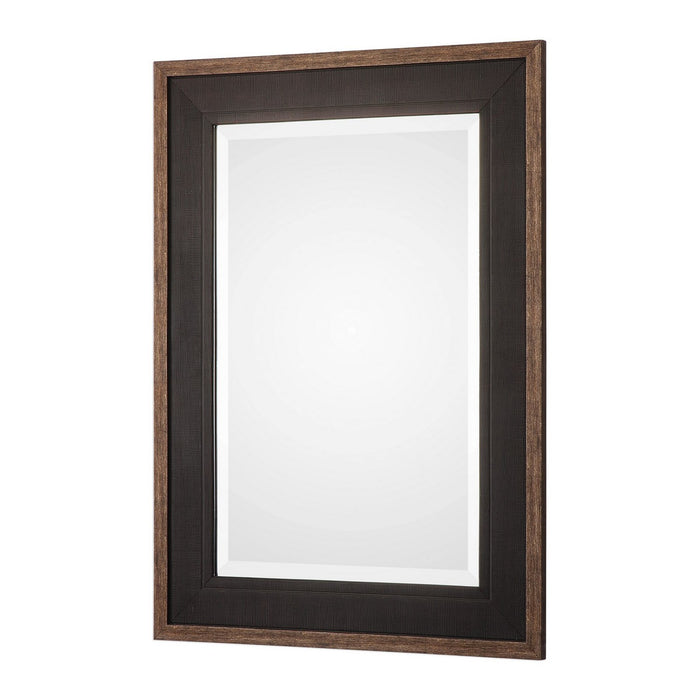 Uttermost 09377 Mirror, Rustic Black