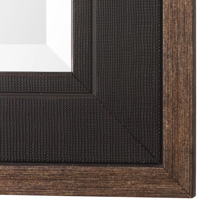 Uttermost 09377 Mirror, Rustic Black