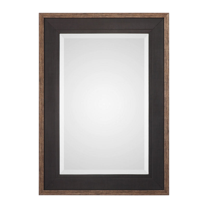 Uttermost 09377 Mirror, Rustic Black