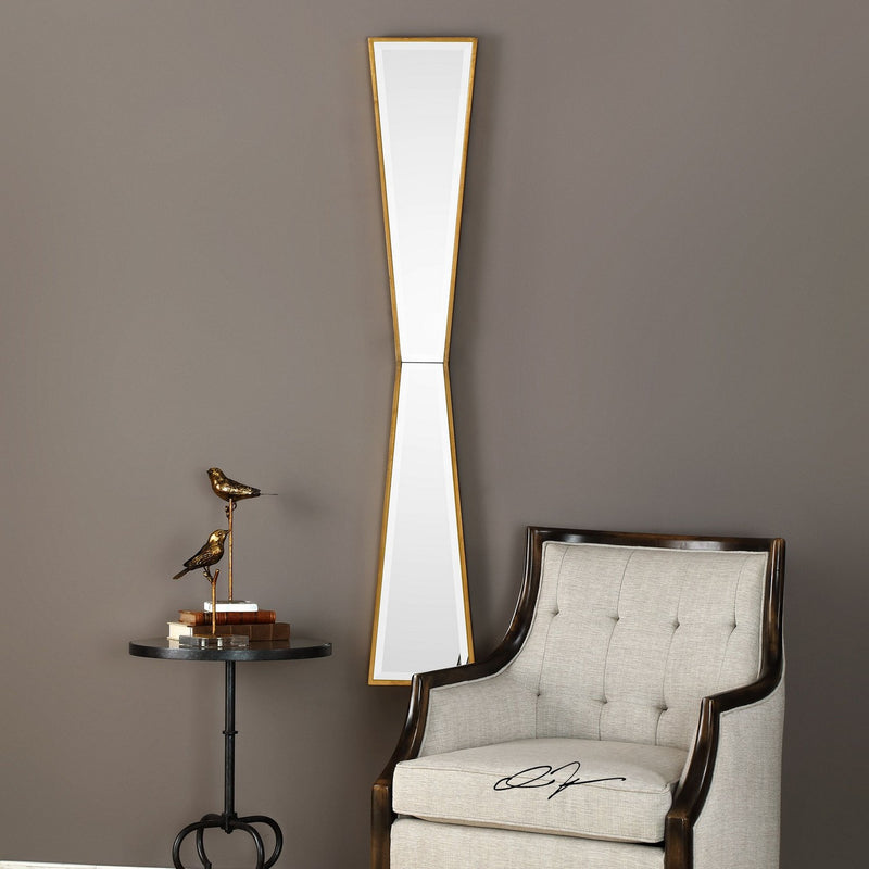 Uttermost 09381 Mirror, Antiqued Gold Leaf
