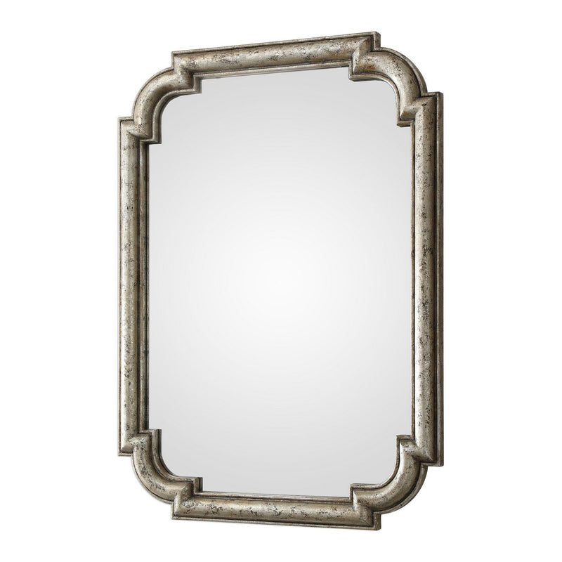 Uttermost 09385 Mirror, Distressed Silver Leaf
