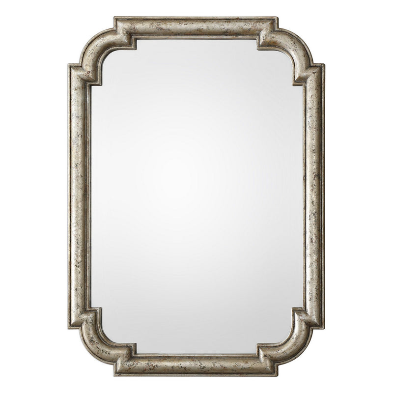 Uttermost 09385 Mirror, Distressed Silver Leaf