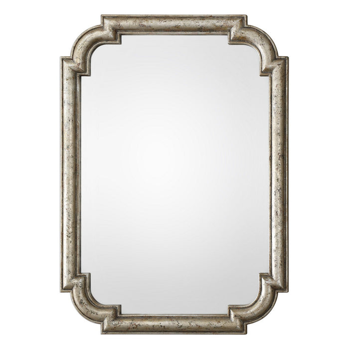 Uttermost 09385 Mirror, Distressed Silver Leaf