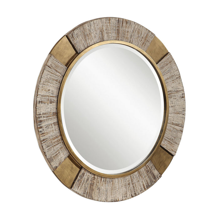 Uttermost 09478 Mirror, Antiqued Metallic Gold