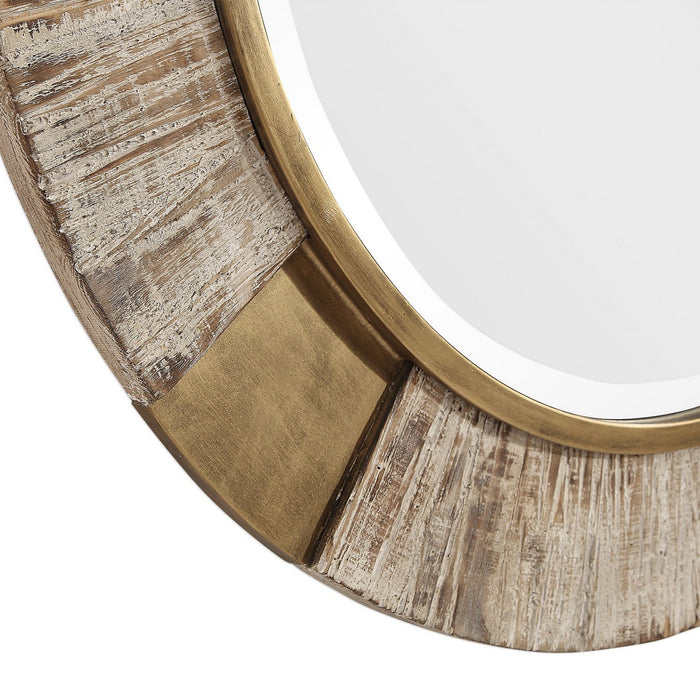 Uttermost 09478 Mirror, Antiqued Metallic Gold