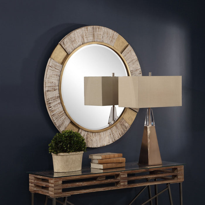 Uttermost 09478 Mirror, Antiqued Metallic Gold