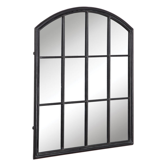 Uttermost 09484 Mirror, Rustic Aged Black