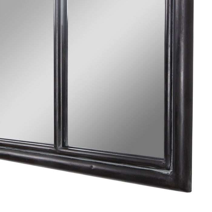 Uttermost 09484 Mirror, Rustic Aged Black
