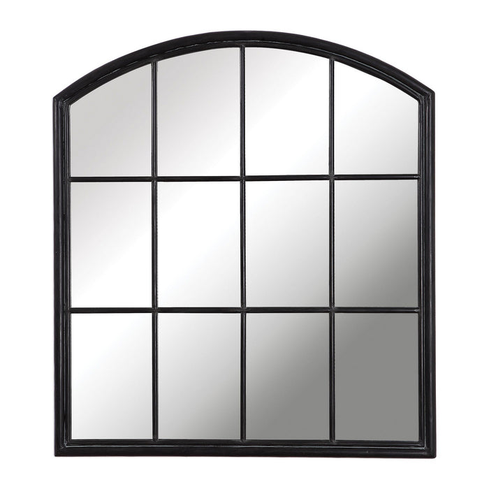 Uttermost 09484 Mirror, Rustic Aged Black