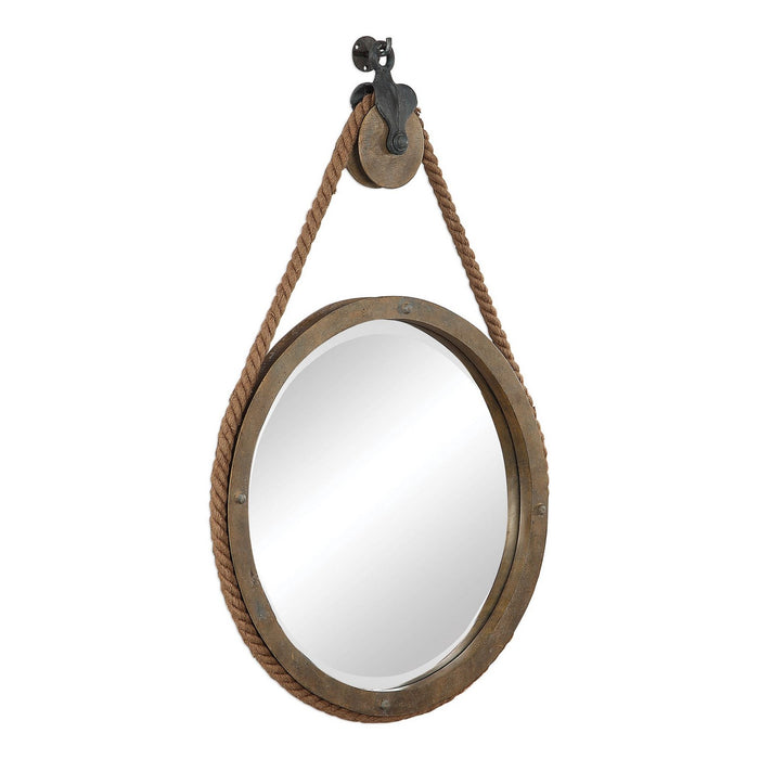 Uttermost 09490 Mirror, Aged Black