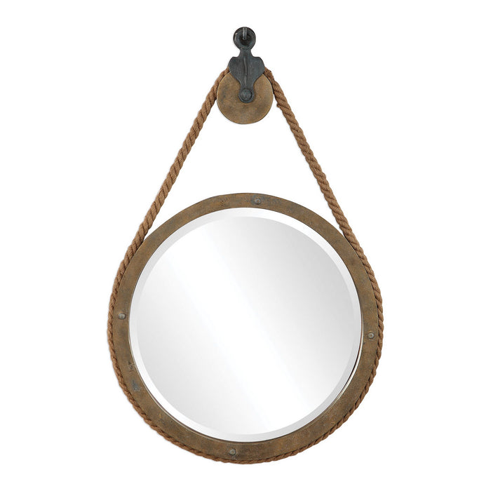 Uttermost 09490 Mirror, Aged Black