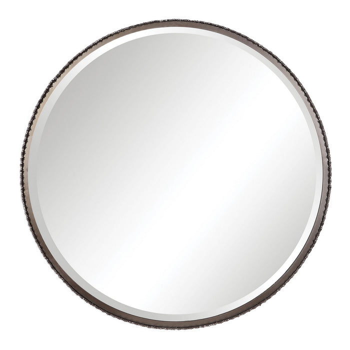 Uttermost 09496 Mirror, Burnished Steel Silver