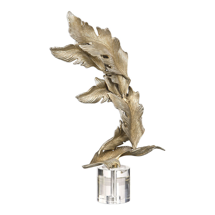 Uttermost 17513 Sculpture, Antiqued Silver Champagne