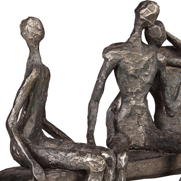 Uttermost 18991 Figurine, Aged Silver