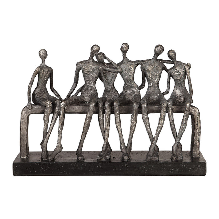 Uttermost 18991 Figurine, Aged Silver