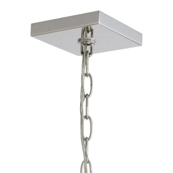 Uttermost 22122 Six Light Pendant, Polished Nickel