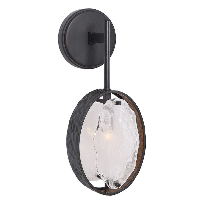 Uttermost 22517 One Light Wall Sconce, Dark Hammered Bronze