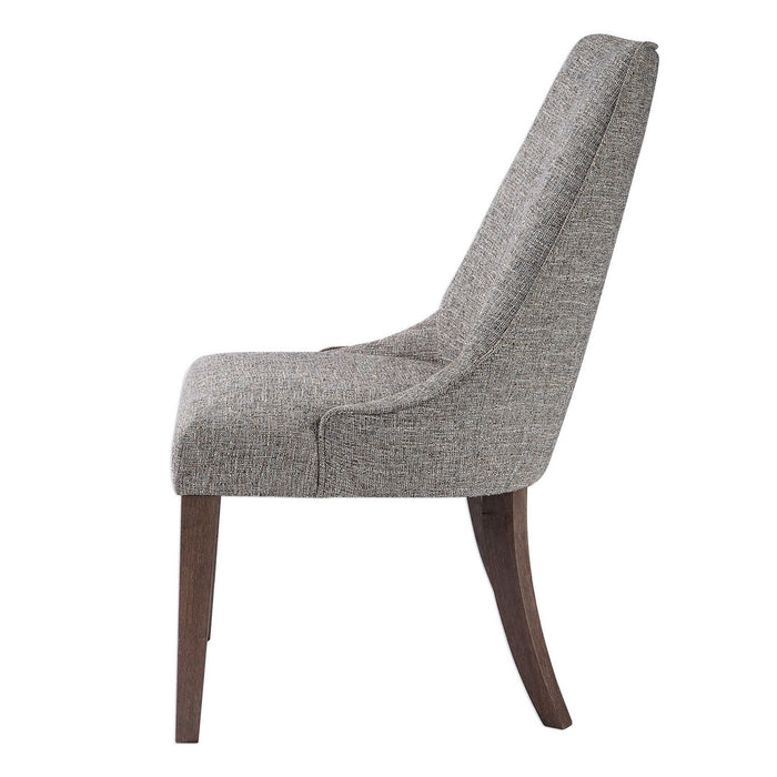 Uttermost 23494 Arm Chair, Dark Walnut
