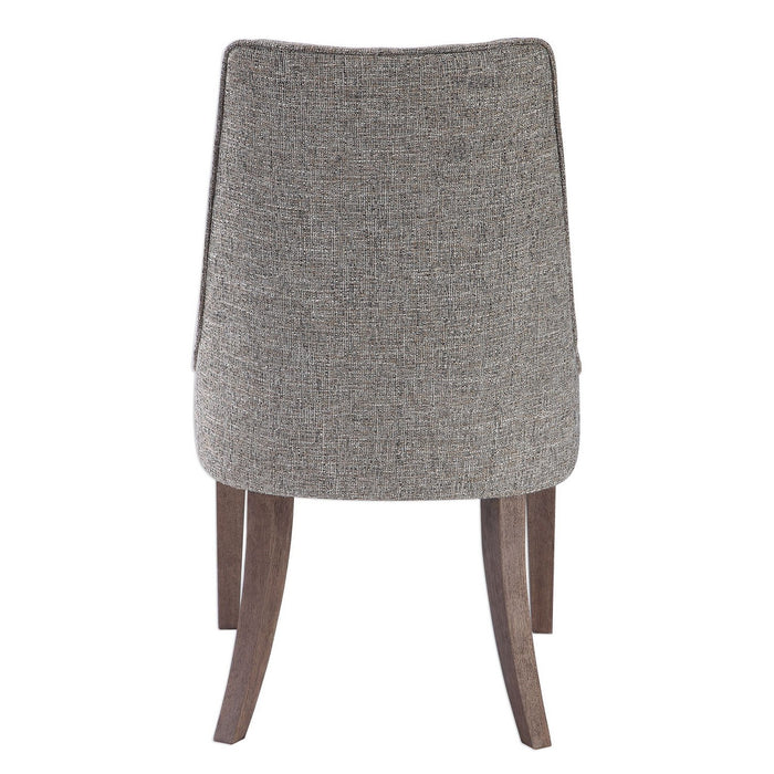Uttermost 23494 Arm Chair, Dark Walnut