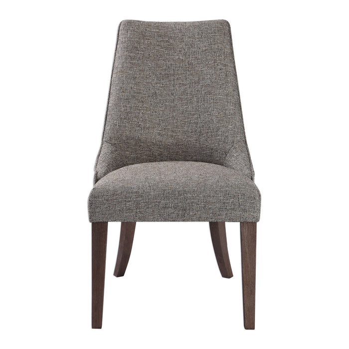 Uttermost 23494 Arm Chair, Dark Walnut