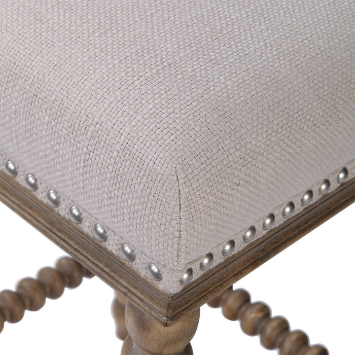 Uttermost 23495 Counter Stool, Light Walnut