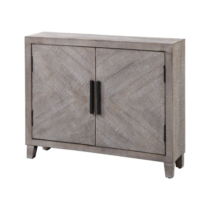 Uttermost 24873 Accent Cabinet, White Washed Glaze