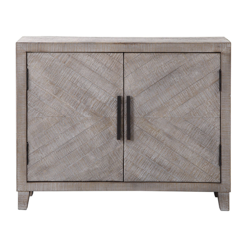 Uttermost 24873 Accent Cabinet, White Washed Glaze