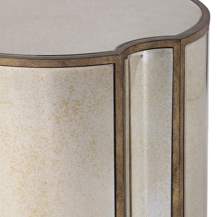 Uttermost 24888 Accent Table, Antique Brass