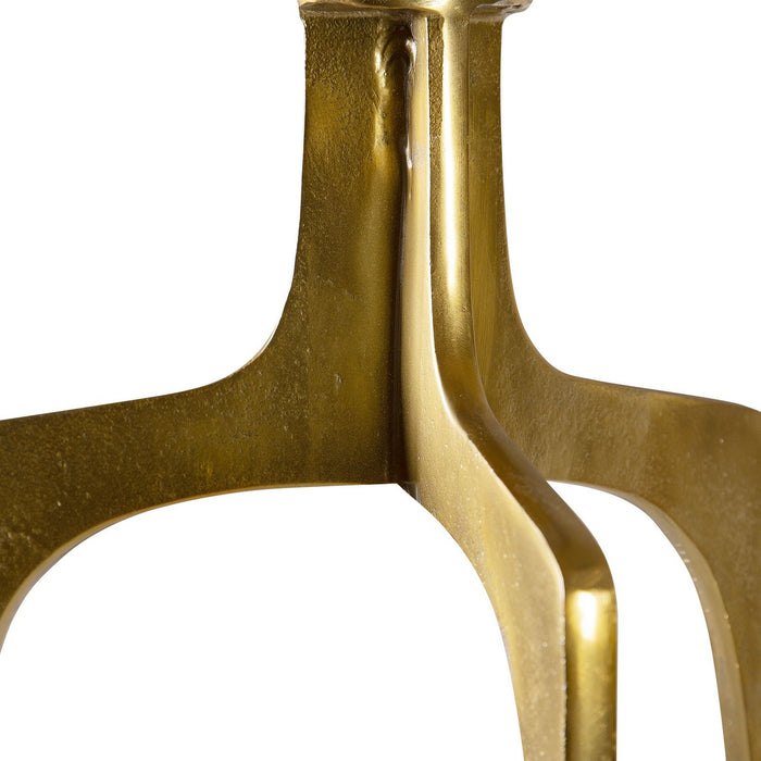 Uttermost 25053 Accent Table, Textured Soft Gold