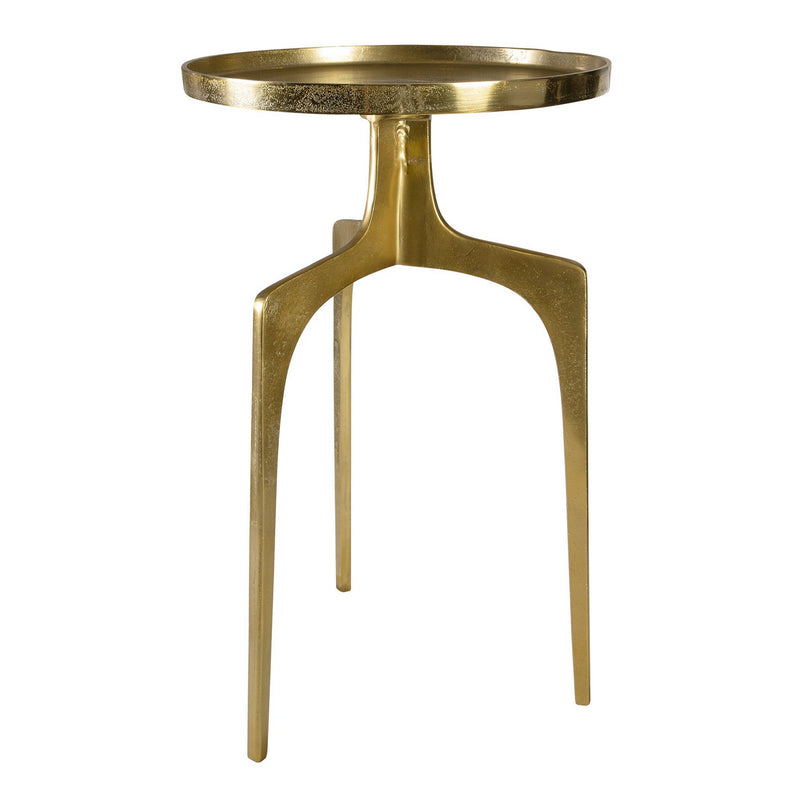Uttermost 25053 Accent Table, Textured Soft Gold