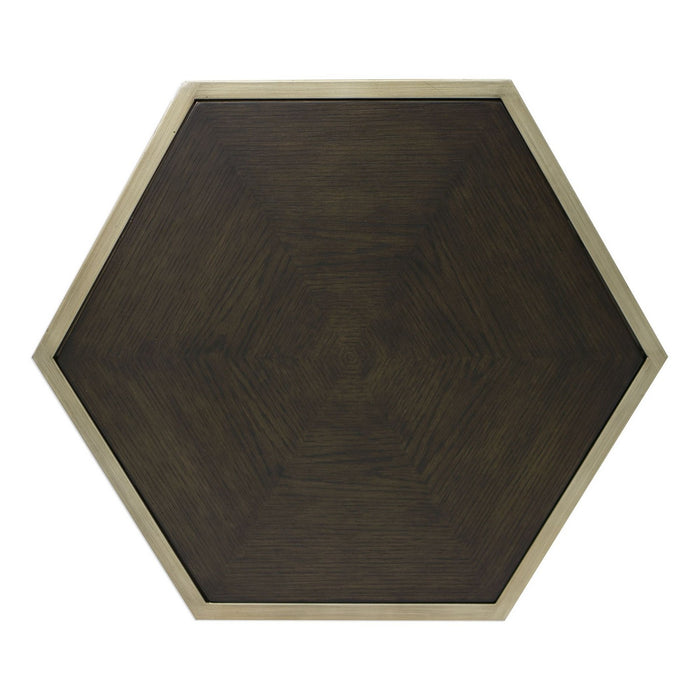 Uttermost 25314 Accent Table, Brushed Champagne
