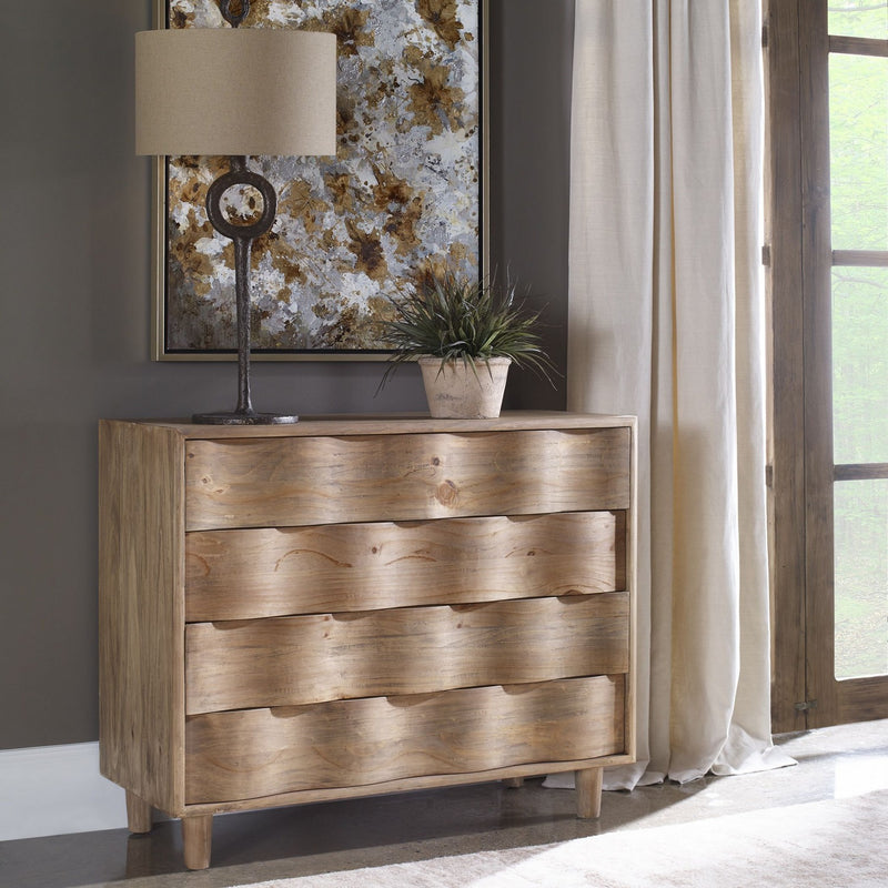 Uttermost 25337 Accent Chest, Natural Light Oak Rustic Stain