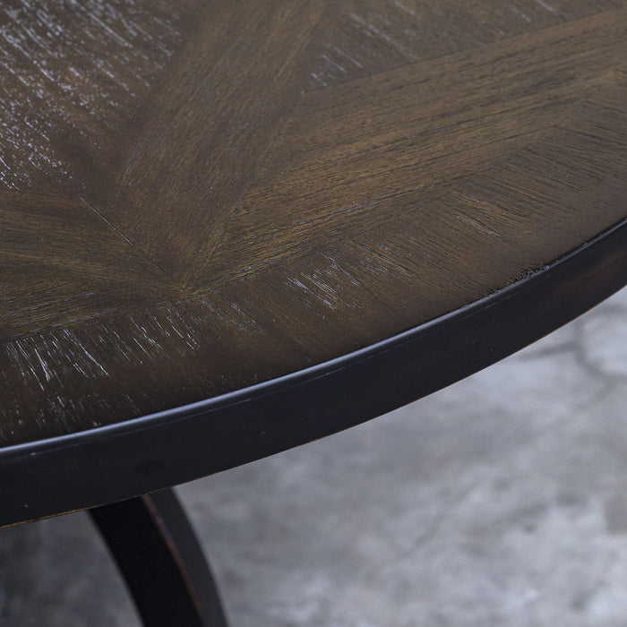 Uttermost 25861 Dining Table, Weathered Black